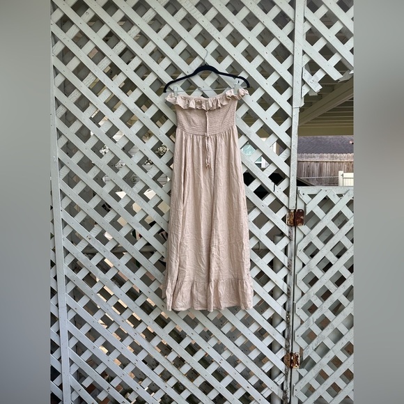 COPY - Free people Lush Life Linen Strapless Midi Dress - Picture 3 of 7